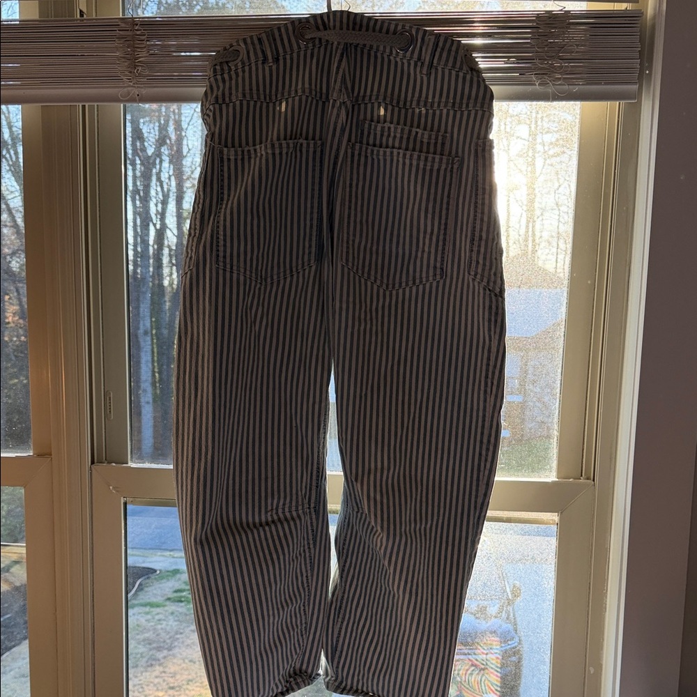 We The Free I Moxie Railroad I Blue & White Striped Drawstring Shorts - Picture 7 of 7